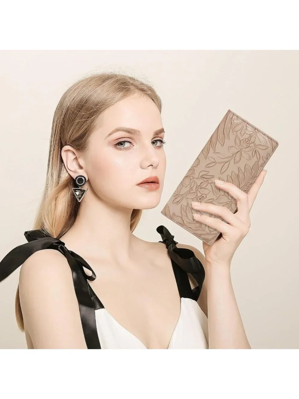 Ultra Slim Bifold Wallet for Women | Leather RFID Blocking Credit Card Holder